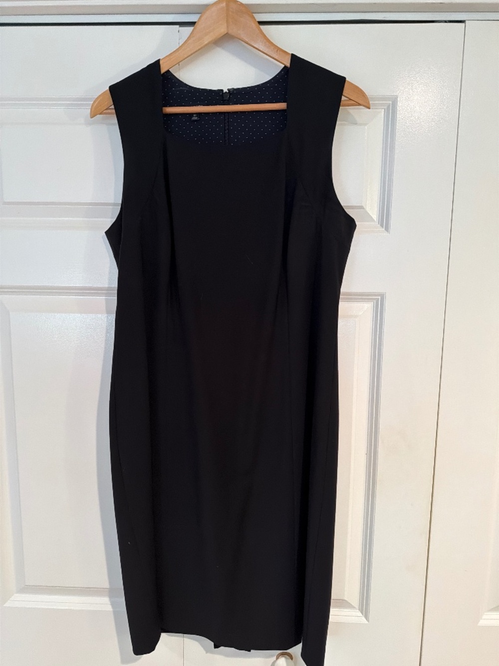 Talbots Wool square neck sheath dress